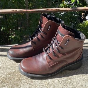 Burgundy Doc Martins